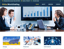 Tablet Screenshot of globalworldstaffing.com